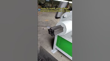 how to make plum shape #charcoalbriquette for #bbq #business #briquettemachine #charcoalmachine