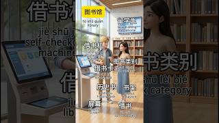 ✅中文词汇学习:图书馆|Chinese Vocabulary Learning: Library|中国語単語学習:図書館 #mandarin #hsk #learnchinese #中国語 #汉字之美