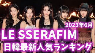 LE SSERAFIM（ルセラフィム）最新人気ランキング日本・韓国版2023年6月르세라핌