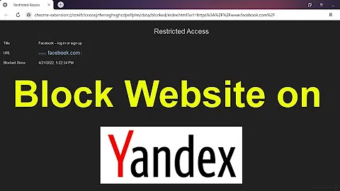 How to Block Website on Yandex Browser?