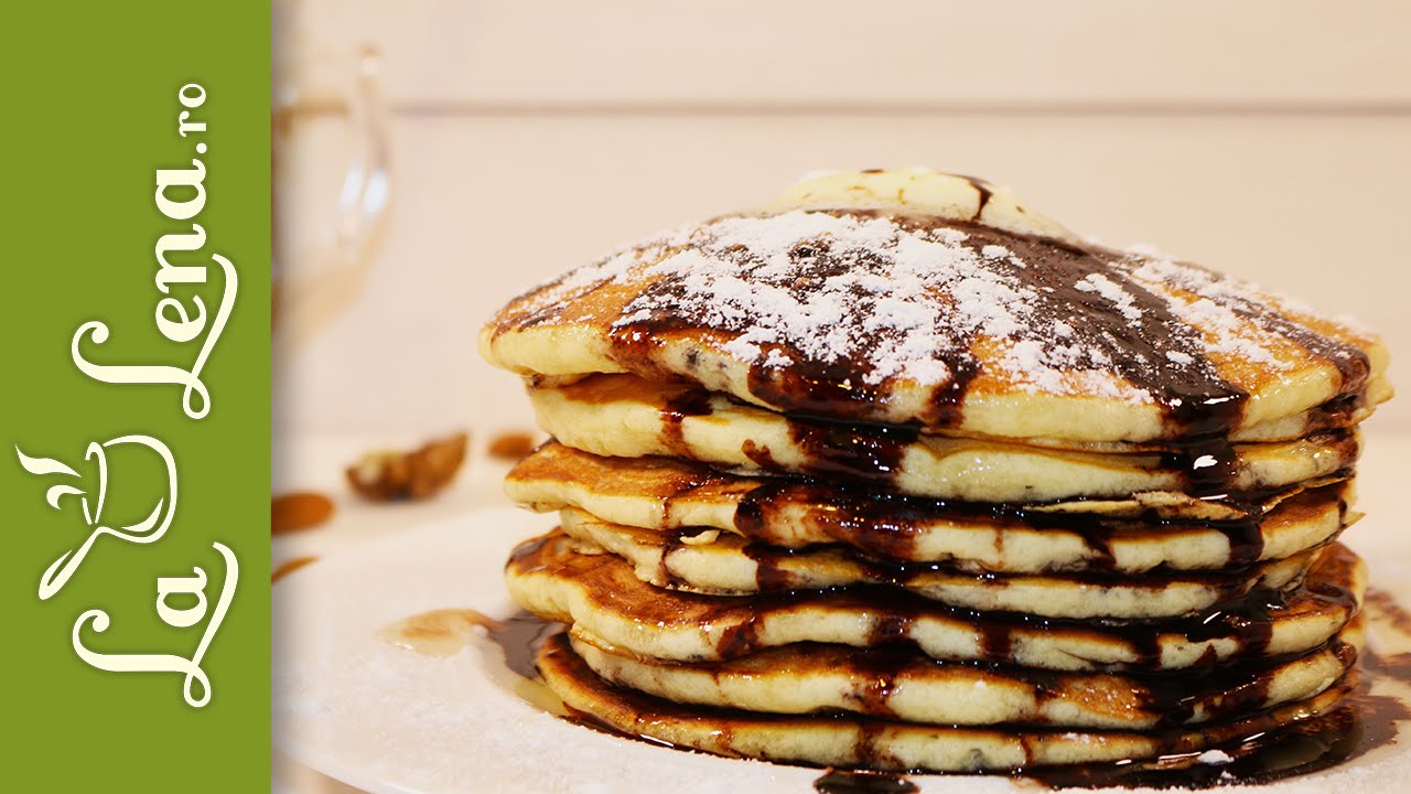 Buttermilk Pancakes Clatite Americane Cu Iaurt Reteta Video