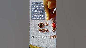 Simple Butta |Aariwork #dmforclasses #aariwork Whatsapp 8778655680 Online Aariwork class 15days