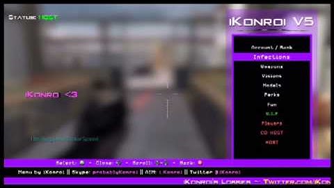 MW2| iKonroi V5 TU8| all client Mod Menu Recorded by XeXCommander