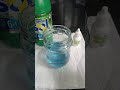 💧Tudo azul ⚗️Água Sanitária + dipirona👨🔬 - Reação química