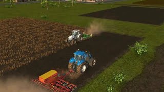 farming simulator 22 || fs22 modern farming || tractor driving at night screenshot 5