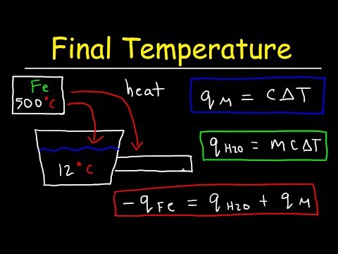 Video: How To Find The Temperature Of The Mixture