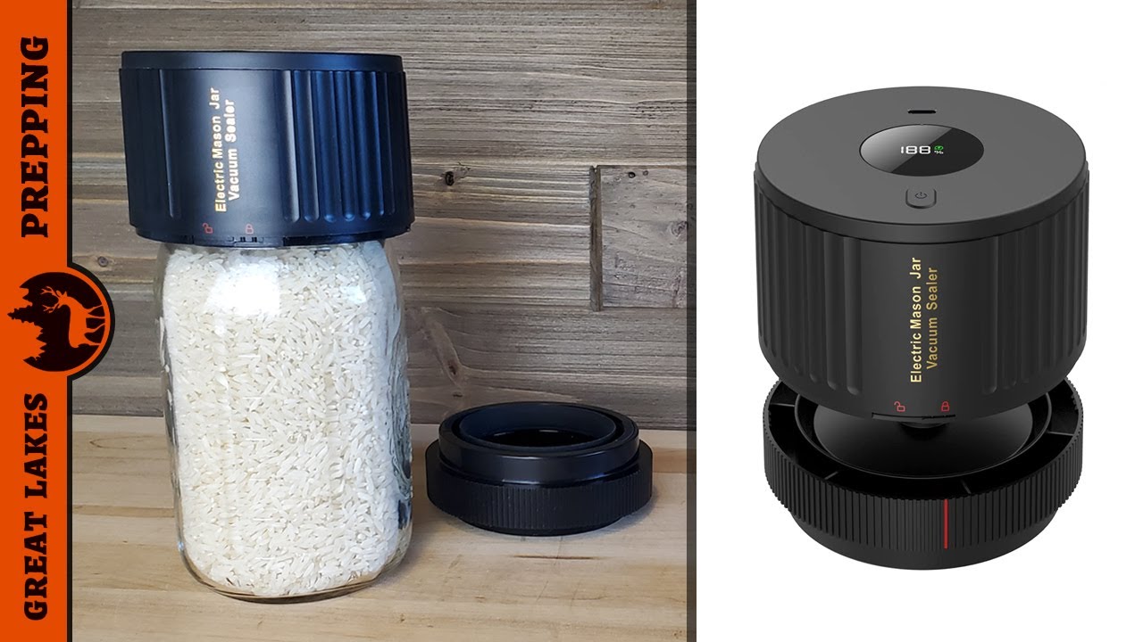 Electric Mason Jar Vacuum Sealer Kit for Wide & Regular Mouth Jars - Food  Storage, Fermentation, Compatible with FoodSaver Vacuum Canning Sealer