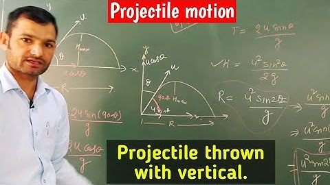 Projectile given angular projection with vertical. #sdphysics