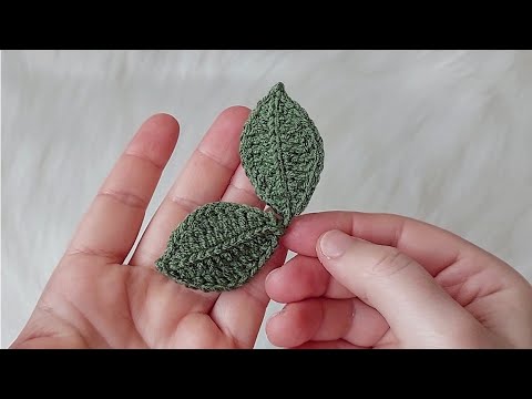 En güzelinden yaprak yapımı. #super #crochet #örgü #yaprak #leaf