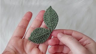 En güzelinden yaprak yapımı. #super #crochet #örgü #yaprak #leaf