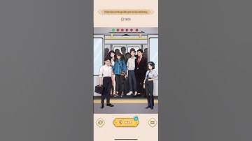 Brain Puzzle: Tricky Quest - Level 56 - Crowd Subway - help the protagonist get on the subway