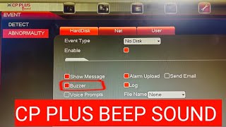 How To Stop Beep or buzzer Sound In Cp Plus Dvr | in Hindi 2020
