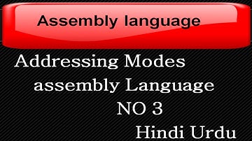Addresing Modes in asssembly language  #03