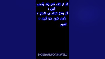 SURAH AL FIL | MUST LISTEN | سورة الفيل | #quran #islam