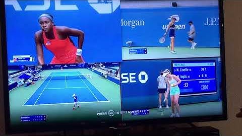 ESPN MultiCast demo US Open - Apple TV 4th Gen
