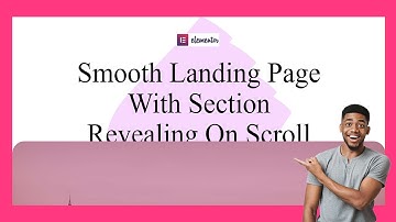 Landing Page With Parallax Overlapping and Unmasking Containers On Scroll | Elementor Tips & Tricks