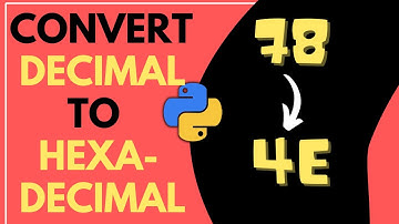 Python program to convert decimal to hexadecimal | Joey