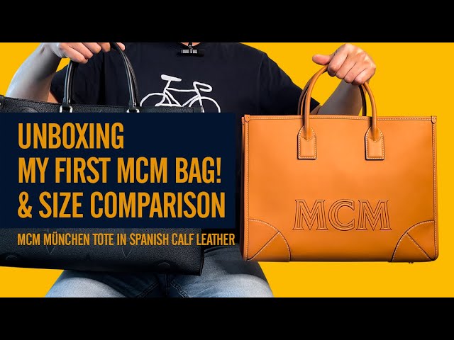 Bag Unboxing  MCM München Tote in Spanish Calf Leather 