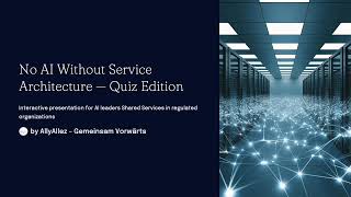 🇬🇧 No AI Without Service Architecture Strategy – Why servAImesh Is the Missing Layer