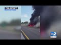 Watch 3 people escape burning jet on i 75 after crash in collier county