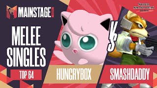 Hungrybox vs Smashdaddy - Melee Singles: Top 64 Winners Quarters - Mainstage 2021 | Puff vs Fox