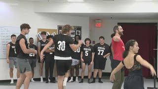 West Hartford football players learn ballet with Broadway performer