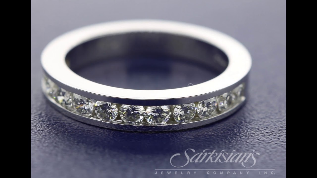 Half Way Channel Set Diamond Ring 0.80 Carats - Sarkisians Jewelry