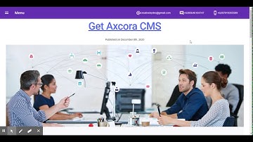 New modern website company profile themes with Get Axcora CMS - free download open source code.