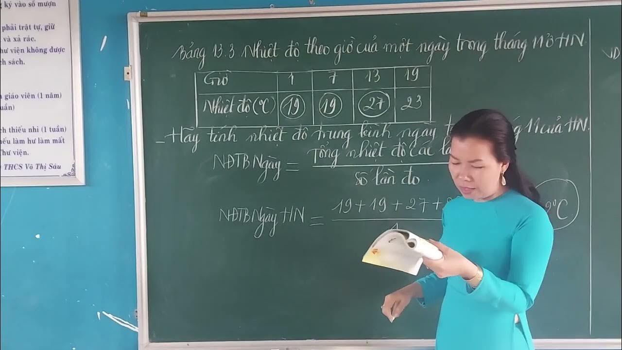 Cách tính nhiệt độ trung bình tháng