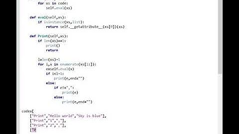 Creating a simple interpreter in Python episode 01