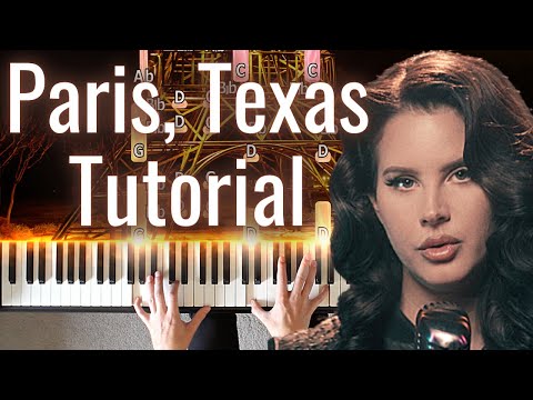 Paris Texas Lana Del Rey Ft SYML HARD Piano Tutorial SHEET MUSIC