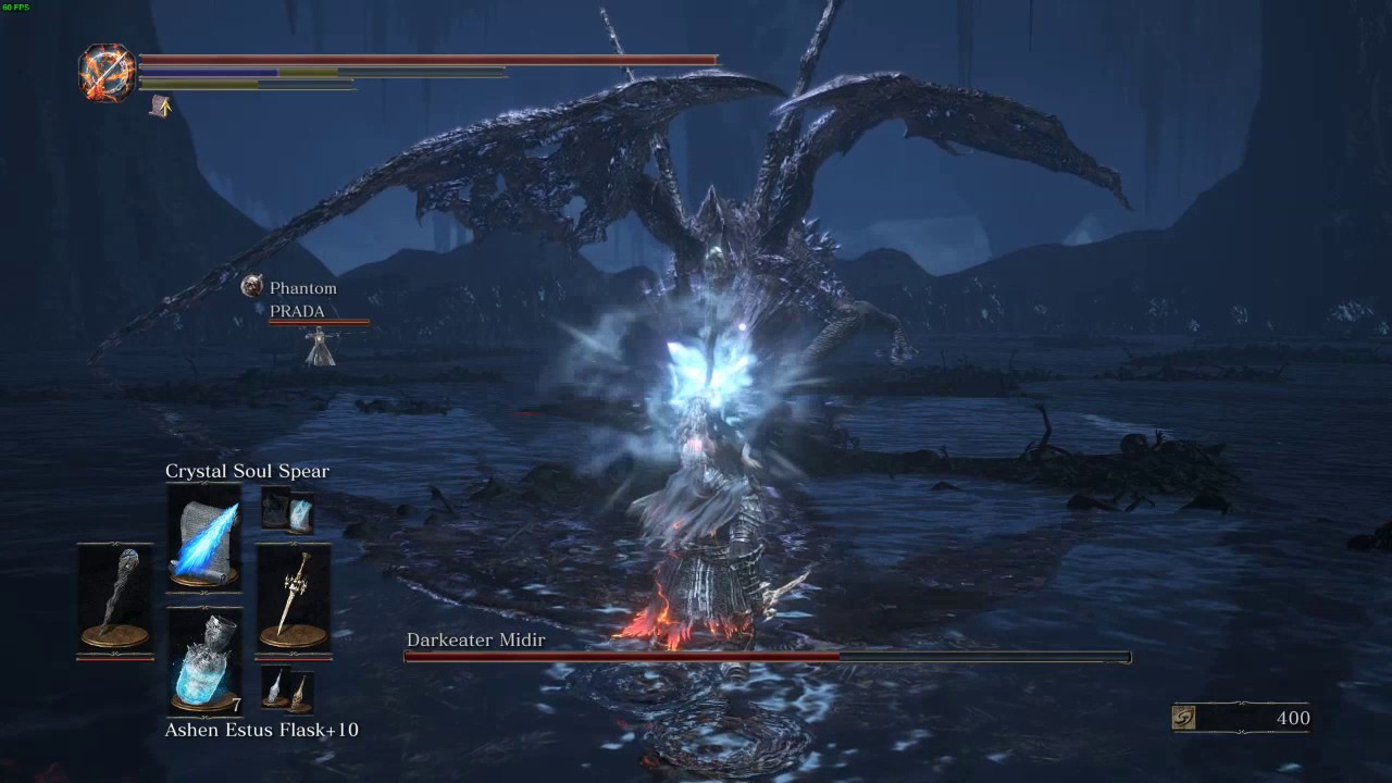 Dark Souls 3 : Darkeater Midir Boss Fight - YouTube
