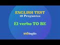 Prueba de Inglés EL VERBO TO BE nivel básico