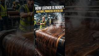 खाल से लेदर बनने तक का सफर | Amazing Factory Process #shorts #leather #factory #youtubeshorts