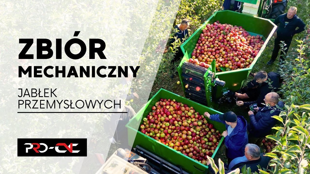 Maszyny do zbioru mechanicznego jabłek przemysłowych - PRO-CNC