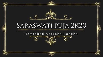 Saraswati puja 2k20