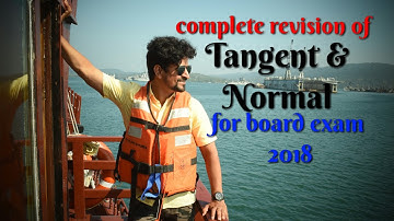 Board  revision series:- 22 |Tangent and normal| | Mathematics| | Manoj Tiwary |