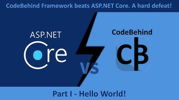 CodeBehind Framework beats ASP.NET Core. A hard defeat! Part I - Hello World!