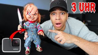 SPIELE NIEMALS ALLEINE VERSTECKEN MIT CHUCKY UM 3 UHR NACHTS (MIT GoPro) !!! | Kelvin und Marvin