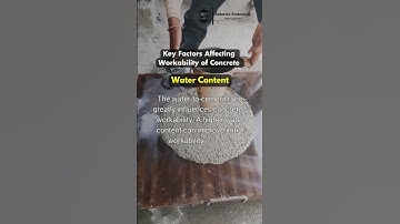 Key factors affecting workability of concrete | Part 1 | Water Content #construction #concrete