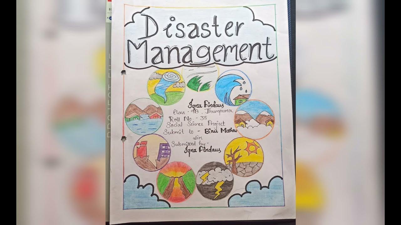 methodology for disaster management project class 9