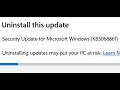 How To Uninstall KB5068861 Update On Windows 11