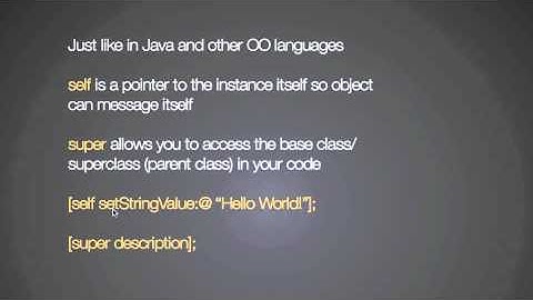 appBuilderTV.com Objective-c Self and Super