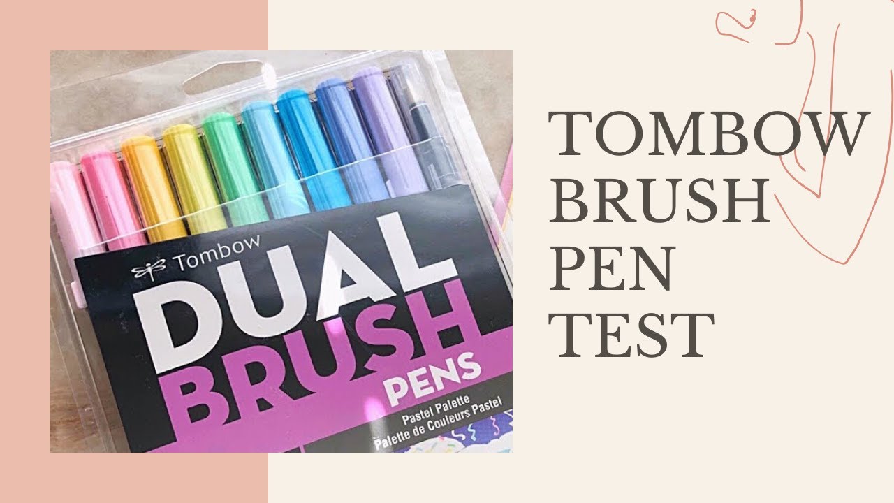 Tombow Dual Brush Pens Art Markers Brush and Fine Tip, Pastel Palette