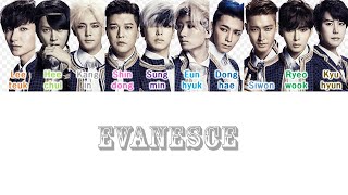 SUPER JUNIOR EVANESCE(백일몽) COLOR CODED LYRICS