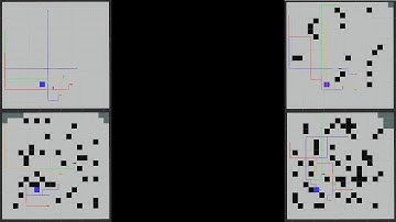 Monte Carlo Tree Planner doing Target Tracking in Obstacles