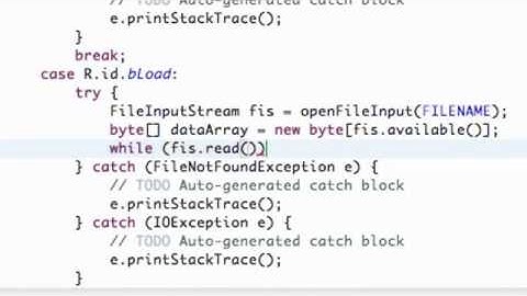 Android Application Development Tutorial   100   File Input Stream