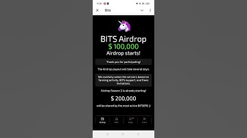 Bits Airdrop $ 100,000 Airdrop starts! | Bits Token Price | Bits Withdrawal | Bits Airdrop Payout