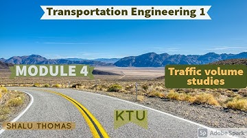 S6 - TE1 - MOD 4 - Traffic volume studies