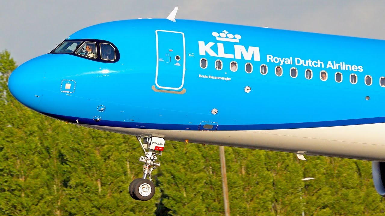[4K] THE BEST of KLM A321NEO!  Plane-spotting at Amsterdam Airport Schiphol (AMS/EHAM)